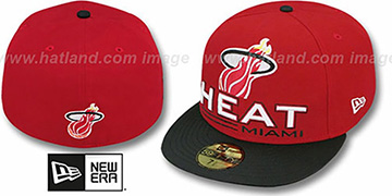 Heat TECH MARK Red-Black Fitted Hat by New Era