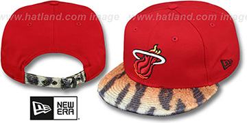 Heat 'TIGER ANIMALISTIC-FUR VIZA STRAPBACK' Hat by New Era