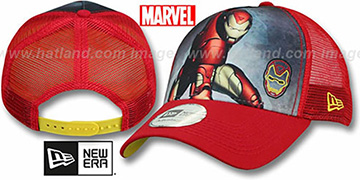 Iron Man 'SPLASH FRONT TRUCKER' Adjustable Hat by New Era