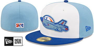 IronBirds MILB ONFIELD HOME White-Sky-Royal Fitted Hat by New Era