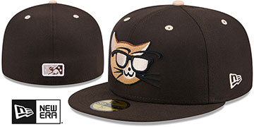 IronPigs 'THEME NIGHT' Brown Fitted Hat by New Era