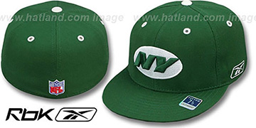 Jets 'COACHES-2' Green Fitted Hat by Reebok