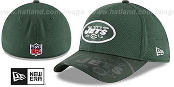 Jets STADIUM TRAINING FLEX Green-Green Hat by New Era