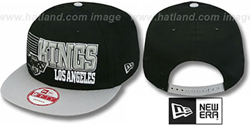 Kings 2T VINTAGE BORDERLINE SNAPBACK Black-Grey Hat by New Era