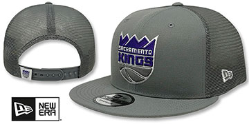 Kings TEAM-BASIC TRUCKER SNAPBACK Grey Hat by New Era