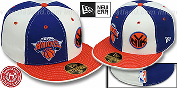 Knicks 'DOUBLE WHAMMY' 2 Royal-White Fitted Hat