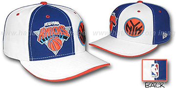 Knicks 'DOUBLE WHAMMY' Royal-White Fitted Hat