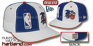 Knicks DW LOGOMAN OLD-SCHOOL Royal-White Fitted Hat