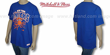 Knicks 'EARTHQUAKE' Royal T-Shirt by Mitchell & Ness