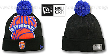 Knicks 'HWC-BIGGIE' Black Knit Beanie Hat by New Era