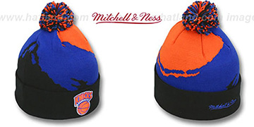 Knicks PAINTBRUSH BEANIE by Mitchell and Ness