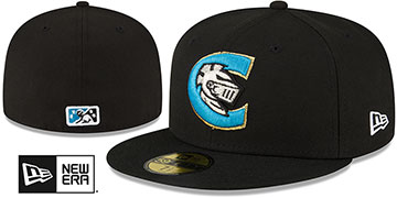 Knights MILB ONFIELD HOME-2 Black Fitted Hat by New Era