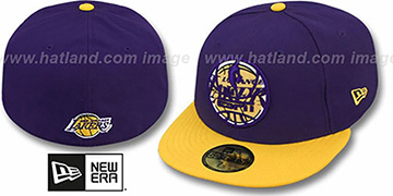 Lakers ESPN INNER LOCKED Purple-Gold Fitted Hat by New Era