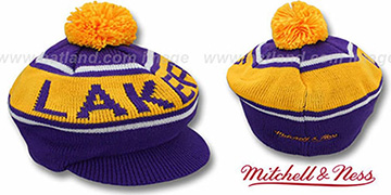 Lakers 'RERUN KNIT BEANIE' by Mitchell and Ness