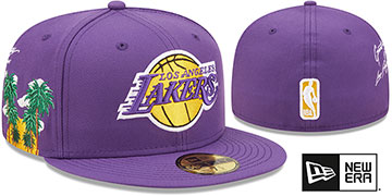 Lakers SIDE-CITY ICON Purple Hat by New Era