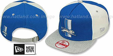 Lions TB TRIPLE MELTON STRAPBACK Blue-White-Grey Hat by New Era