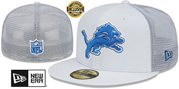 Lions 'TEAM-BASIC TRUCKER' White Fitted Hat by New Era