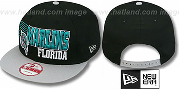 Marlins '2T BORDERLINE SNAPBACK' Black-Grey Hat by New Era