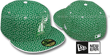 Marlins ST PATS FLOCKING Kelly Fitted Hat by New Era