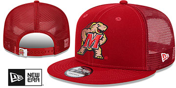 Maryland TEAM-BASIC TRUCKER SNAPBACK Red Hat by New Era