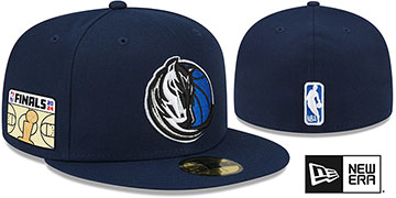 Mavericks '2024 FINALS' Navy Fitted Hat by New Era