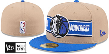 Mavericks '2024 NBA DRAFT' Camel-Royal Fitted Hat by New Era