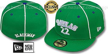 Mavericks BLACKMAN 'TEAM-UP' Green Fitted Hat by New Era