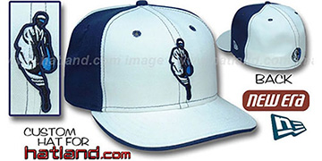 Mavericks INSIDER PINWHEEL White-Navy Fitted Hat by New Era