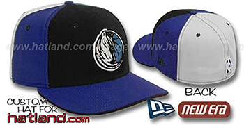 Mavericks PINWHEEL Black-Royal-White Fitted Hat 