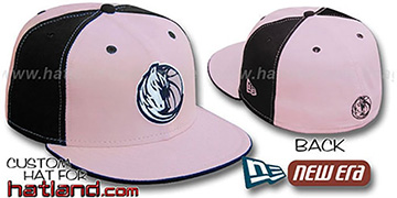 Mavericks PINWHEEL Light Pink-Black Fitted Hat by New Era