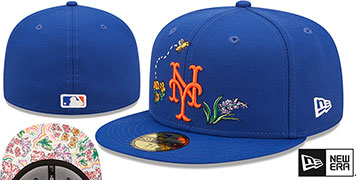 Mets 'FLORAL WATERCOLORS' Royal Fitted Hat by New Era