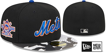 Mets METALLIC CAMO Fitted Hat by New Era