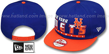 Mets SLICE-N-DICE SNAPBACK Royal-Orange Hat by New Era