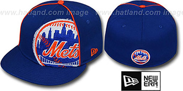 Mets TRIBULATOR Royal Fitted Hat by New Era