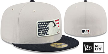 MLB Umpire 2024 'JULY 4TH STARS N STRIPES' Fitted Hat by New Era