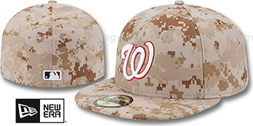 Nationals 2013 STARS N STRIPES Desert Camo Hat by New Era