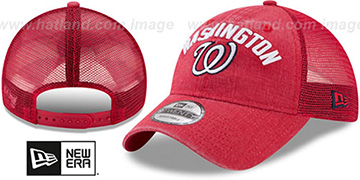 Nationals 'RUGGED-TEAM TRUCKER SNAPBACK' Red Hat by New Era