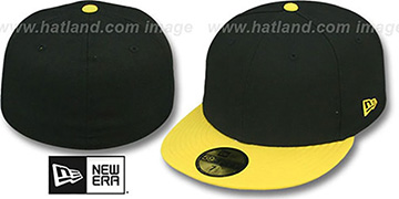 New Era '2T 59FIFTY-BLANK' Black-Yellow Fitted Hat