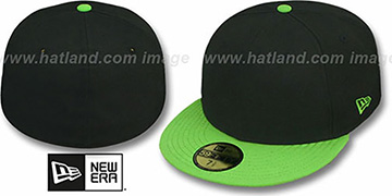 New Era 2T 59FIFTY-BLANK Black-Lime Fitted Hat