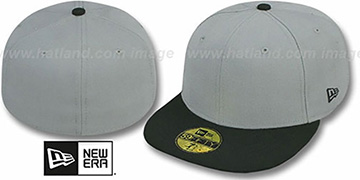 New Era 2T 59FIFTY-BLANK Grey-Black Fitted Hat