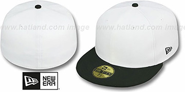 New Era 2T 59FIFTY-BLANK White-Black Fitted Hat