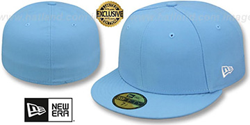 New Era 59FIFTY-BLANK Solid Sky Fitted Hat