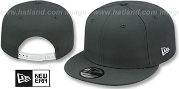 New Era 'BLANK SNAPBACK' Charcoal Grey Adjustable Hat