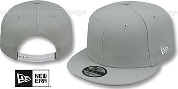 New Era 'BLANK SNAPBACK' Light Grey Adjustable Hat