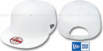 New Era 'BLANK SNAPBACK' White Adjustable Hat