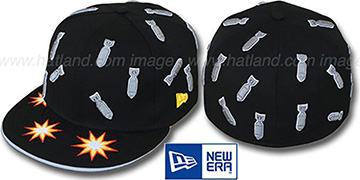 New Era 'BOMBS AWAY' Black Fitted Hat