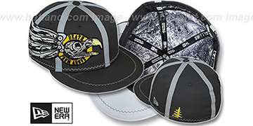 New Era DEATH FROM ABOVE Grey Fitted Hat