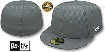 New Era 'DIAMOND TECH 59FIFTY-BLANK' Charcoal Fitted Hat