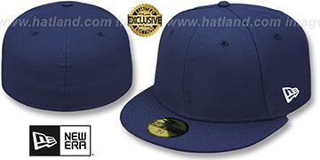 New Era 'DIAMOND TECH 59FIFTY-BLANK' Light Navy Fitted Hat