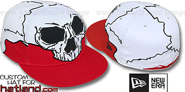 New Era 'MR SOCKETS' Red-White Fitted Hat